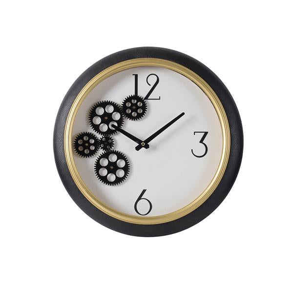 Black And White Gear Clock