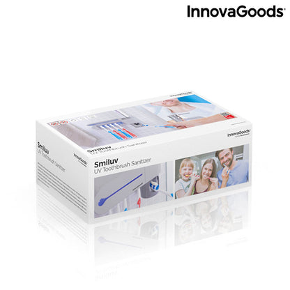 UV Toothbrush Steriliser with Stand and Toothpaste Dispenser Smiluv