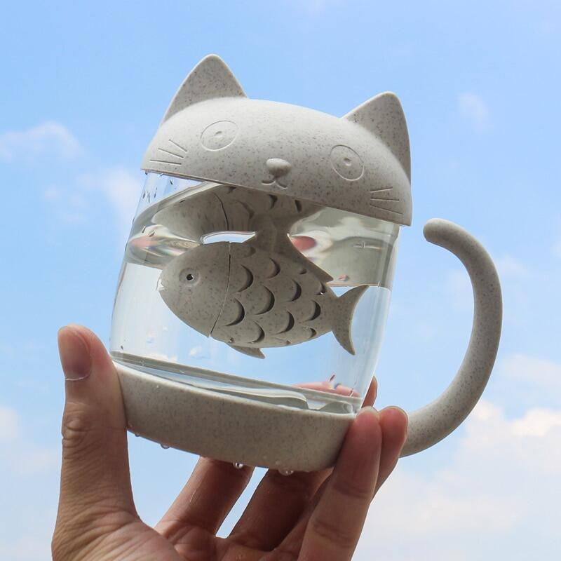 Fish Tea Infuser Cat Mug