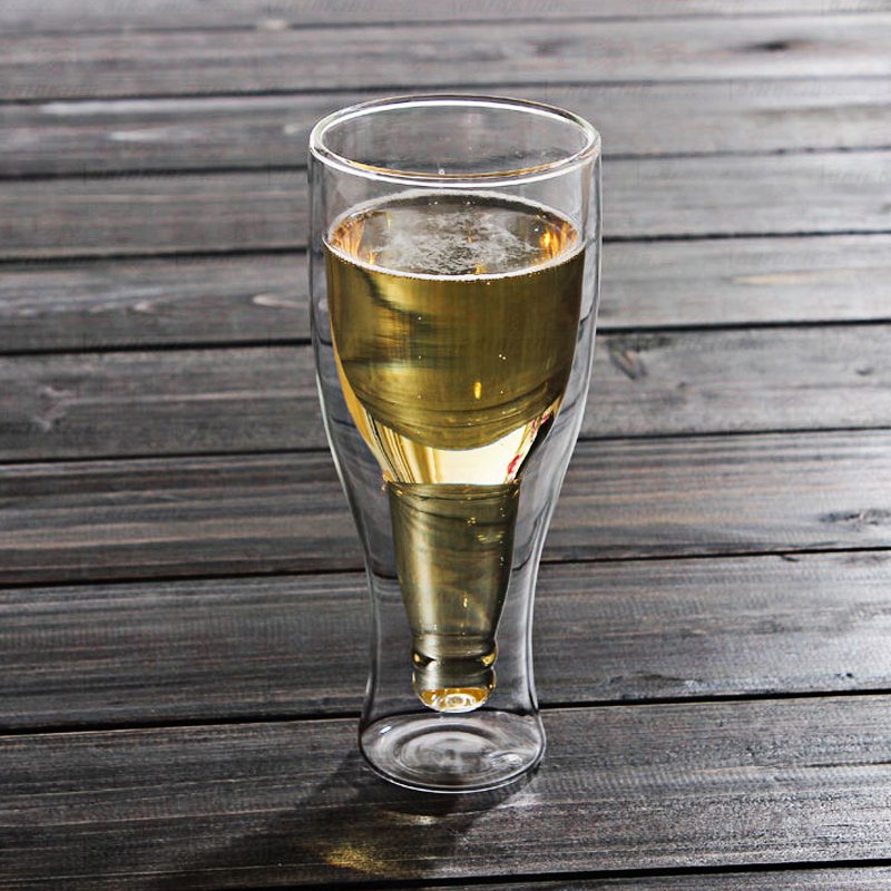 Hopside Down Beer Glass